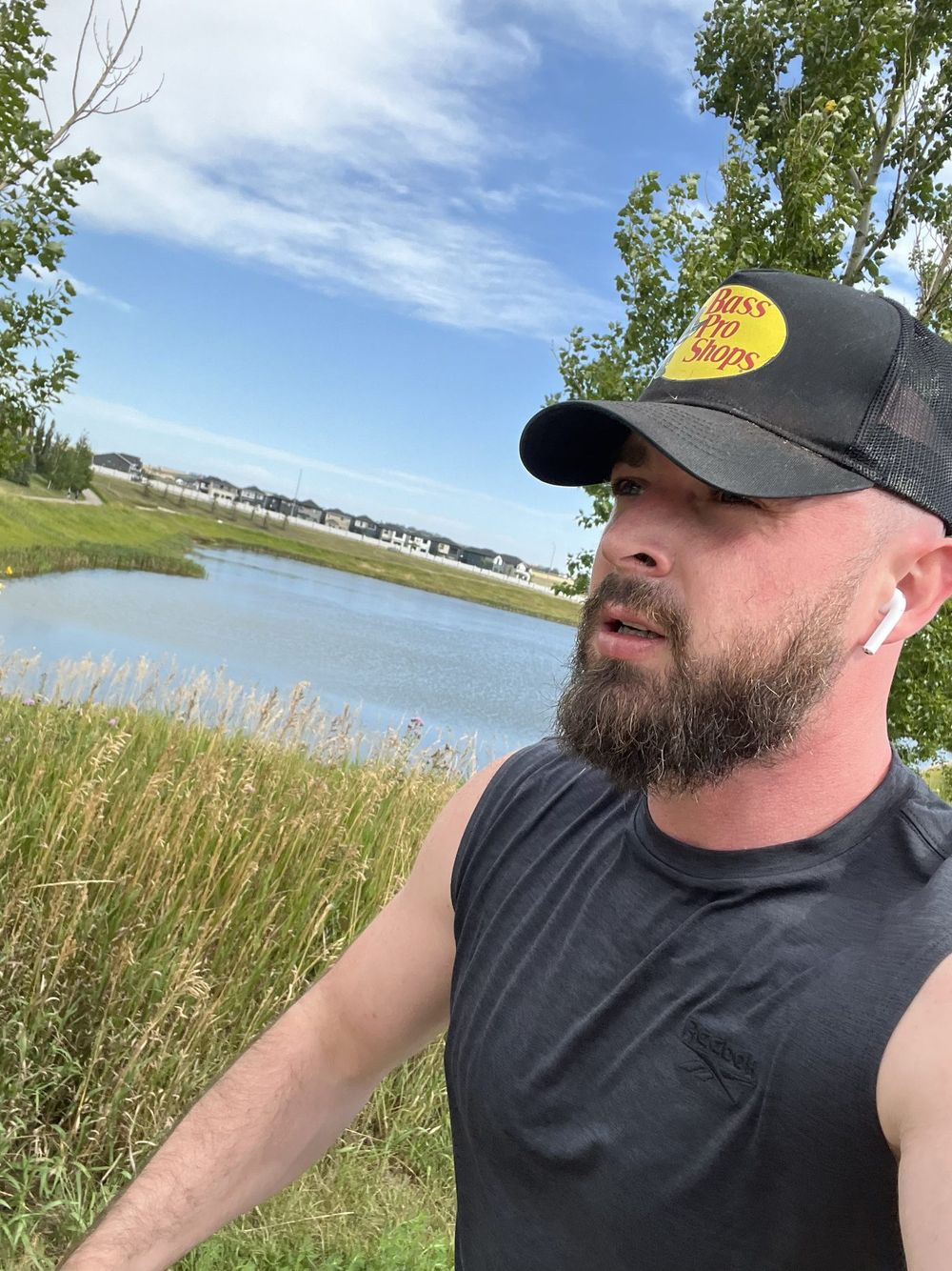 Jeryme Arnold out on a run